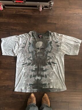 Harley-Davidson Black & Gray Skull Graphic Tee